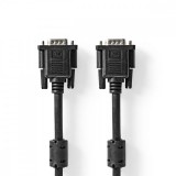 NEDIS VGA kábel | VGA Dugasz | VGA Dugasz | Nikkelezett | Maximális felbontás: 1280x768 | 10.0 m | Kerek | ABS | Fekete | Boríték