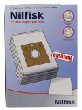 Nilfisk 78602600 Go, Coupé porzsák és szűrő szett (5+1 db)