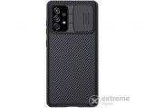 Nillkin Camshield Pro műanyag tok Samsung Galaxy A72 4G (SM-A725F) készülékhez, fekete, csíkos mintás