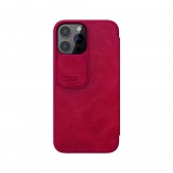 Nillkin Qin Book Pro piros tok kameravédővel Apple iPhone 13 Pro készülékhez (226654) (125309) - Telefontok