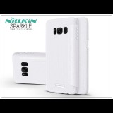 Nillkin Sparkle Samsung G955F Galaxy S8 Plus oldalra nyíló flipes tok fehér (NL138568) (NL138568) - Telefontok