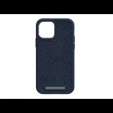 Njord byELEMENTS Salmon Leather iPhone 12/12 Pro tok Vatn - sötétkék (SL14051) (SL14051) - Telefontok