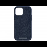 Njord byELEMENTS Salmon Leather iPhone 12 mini tok Vatn - sötétkék (SL14041) (SL14041) - Telefontok