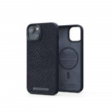 Njord Salmon Leather MagSafe tok fekete Apple iPhone 14 készülékhez (NA41SL00) (127133) - Telefontok
