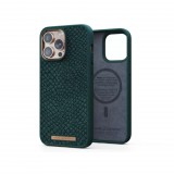 Njord Salmon Leather MagSafe tok sötétzöld Apple iPhone 14 Pro készülékhez (NA43SL02) (127139) - Telefontok