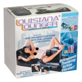 NMC Louisiana Lounger - szexágy beépített vibrátorral (fekete)