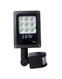 Noname 10W SMD LED PIR mozgásérzékelős Speciális reflektor fényvető hideg fehér SLIM Kültéri spotlámpa I...