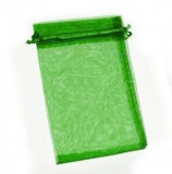 Noname Organza tasak smaragdzöld 10 db/csomag 10 x 15 cm-es
