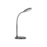 NORDLUX Dove asztali lámpa, fekete, 3000K melegfehér, beépített LED, 5,4W , 340 lm, 10.5cm átmérő, 84593103
