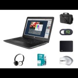 Notebook HP ZBook 15 G3 Pack Xeon E3-1505M v5 | 32GB DDR4 | 512GB (M.2) SSD | 1TB HDD 2,5" | NO ODD | 15,6" | 1920 x 1080 (Full HD) | Webcam | Quadro M1000M 2GB | Win 10 Pro | HU keyboard | Silver (15210567) - Felújított Notebook