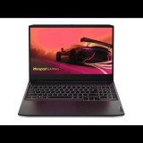 Notebook Lenovo IdeaPad Gaming 3 15ACH6  82K2006QGE-G AMD Ryzen 7 5800H | 16GB DDR4 | 512GB (M.2) SSD | NO ODD | 15,6" | 1920 x 1080 (Full HD) | NumPad | Webcam | RTX 3050 Ti | Win 10 Home | HDMI | Gold | IPS (15210432) - Felújított Notebook