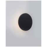 Nova Luce SUITE kültéri fali lámpa, fekete, 3000K melegfehér, beépített LED, 10W, 485 lm, 9297191