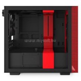 NZXT H210 Matt fekete/piros (Táp nélküli) Mini-ITX ház (CA-H210B-BR)