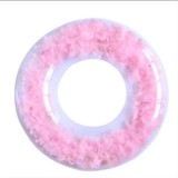 OEM Felfújható Tollas úszógumi rózsaszín 80 cm