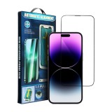 OEM iPhone 12 Pro Max üvegfólia, tempered glass, előlapi, 5D, edzett, hajlított, felhelyezést segítő kerettel