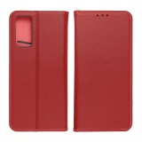 OEM LEATHER könyvtok Samsung A14 4G / A14 5G bordó