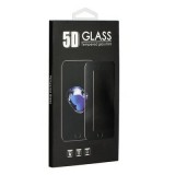 OEM LG K50s üvegfólia, tempered glass, előlapi, 5D, edzett, hajlított, fekete kerettel