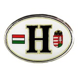 OEM Magyar felségjelzés műgyantás matrica zászlóval és címerrel