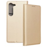 OEM Samsung Galaxy S23 Plus 5G (S23+ 5G) könyvtok, fliptok, telefon tok, bankkártyatartós, mágneszáras, arany, Smart Case book