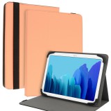 OEM Univerzális 13 colos tablet könyvtok, mappa tok, narancssárga, Wonder Soft