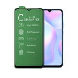 OEM Xiaomi Redmi A3 4G üvegfólia, képernyővédő fólia, kijelzővédő, flexibilis, kerámia, 9D, fekete kerettel