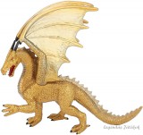 Oenux Arany színű sárkány figura szobor 18 cm