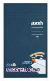 Öntapadó jegyzettömb, vonalas, 190,5x114 mm, 50 lap, STICK N, pasztell sárga (SN21850)