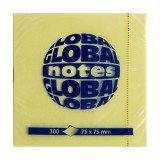 öntapadós jegyzet global notes 3654-01 75x75mm sárga 100 lap 11373