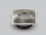Optonica Beépíthető, négyzet alakú lámpatest, alumínium, GU10-es foglalattal, fekete, maximum 35W IP65