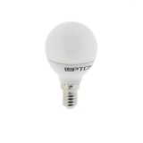 Optonica LED gömb, E14, 4W, 230V, meleg fehér fény