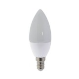 Optonica LED gyertya, E14, C37, 6W, 230,meleg fehér fény, 480LM
