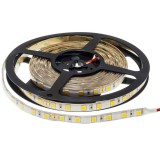 Optonica LED szalag, 5050, 24V, 60 SMD/m, vízálló, meleg fehér fény
