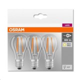 Osram BASE Clas LED fényforrás E27 6.5W Körte hideg fehér filament (3db) (4058075819535) (4058075819535) - LED-es égők