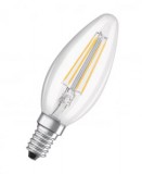 Osram BASE LED fényforrás E14 4W Gyertya meleg fehér üveg (2db) (4052899972032)