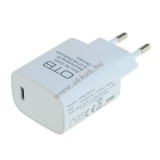 OTB Helyettesítő hálózati töltő adapter USB-C csatlakozóval, power delivery, 20W - Kiárusítás!