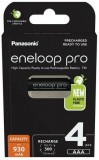 Panasonic Eneloop Pro 930mAh AAA Ni-MH akkumulátor 4db/csomag BK-4HCDE/4BE