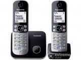 Panasonic KX-TG6812PDB, duo dect telefon, ezüst