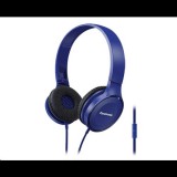 Panasonic RP-HF100ME-A kék mikrofonos fejhallgató (RP-HF100ME-A) - Fejhallgató