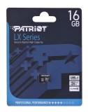 Patriot LX SERIES MICRO SDHC 16GB CLASS 10 UHS-I U1 (80 MB/s OLVASÁSI SEBESSÉG)