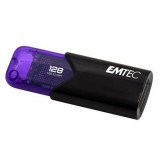 Pen Drive 128GB Emtec B110 Click Easy 3.0 USB 3.0 fekete-lila (ECMMD128GB113) (ECMMD128GB113) - Pendrive