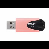 Pen Drive 16GB PNY Attaché 4 Pastel USB2.0 korall (FD16GATT4PAS1KL-EF) (FD16GATT4PAS1KL-EF) - Pendrive