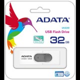 Pen Drive 32GB ADATA UV220 USB 2.0 White/Gray (AUV220-32G-RWHGY) (AUV220-32G-RWHGY) - Pendrive