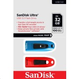 Pen Drive 32GB USB 3.0 SanDisk Ultra piros-kék 2db/cs (SDCZ48-032G-G462) (SDCZ48-032G-G462) - Pendrive