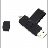 Pen Drive 64GB Quazar 2in1 Smart USB3.0-microUSB fekete (QZR-PE01-64-BL) (QZR-PE01-64-BL) - Pendrive