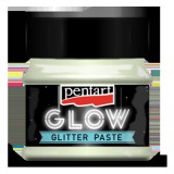 Pentart glow glitter paszta 50 ml szivárványkék