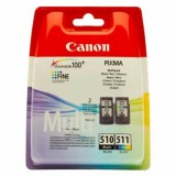 PG510/CL511 Tintapatron multipack Pixma MP240 nyomtatóhoz, CANON b+c, 220+240 oldal (eredeti)