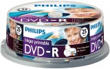 Philips DVD-R 4,7Gb 16x Hengeres nyomtatható 25db/csomag PH924306