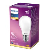 PHILIPS E27 normál izzó A60 LED fényforrás, 2700K melegfehér, 8,5 W, 1055  lm, CRI 80, 8718696705551