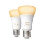 Philips Hue White Ambiance E27 LED fényforrás dupla csomag, 2xE27, 6W, 806lm, 2200-6500K változtatható fehér, 8719514328242