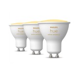 Philips Hue White Ambiance GU10 LED spot hármas csomag, 3xGU10, 5W, 350lm, 2200-6500K változtatható fehér, 8719514342804